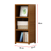 Bamboo Adjustable Shelf Bookcase Display Storage Rack Stand Livingroom Bedroom