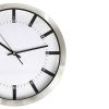 Modern Wall Clock Silent Non-Ticking Quartz Battery Operated Stainless Steel