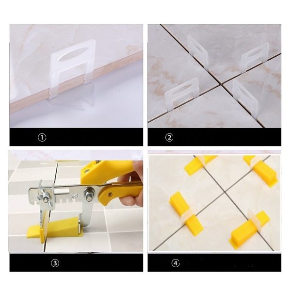 1000x Tile Leveling System Clips Levelling Spacer Tiling Tool Floor Wall