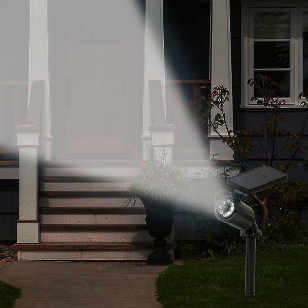 Solar LED Spotlight – Solar-powered motion-activated LED security light