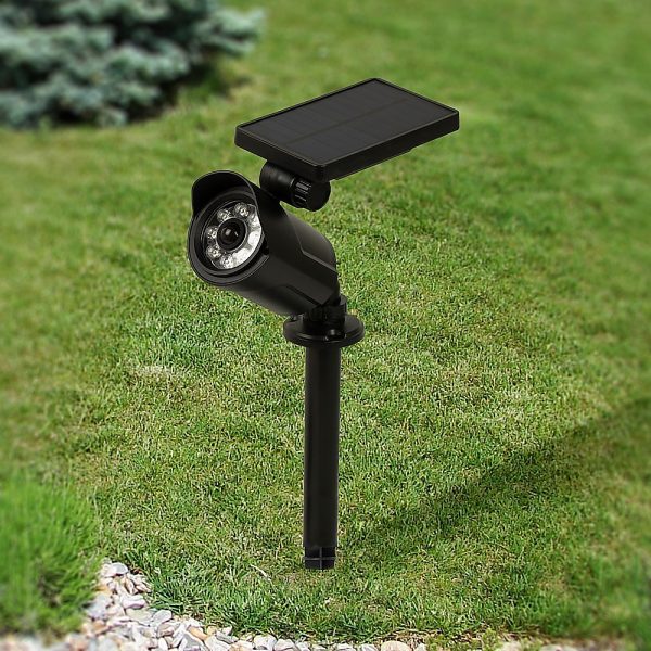 Solar LED Spotlight – Solar-powered motion-activated LED security light