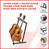 Guitar Stand 5 Holder Guitar Folding Stand Rack Band Stage Bass Acoustic Guitar