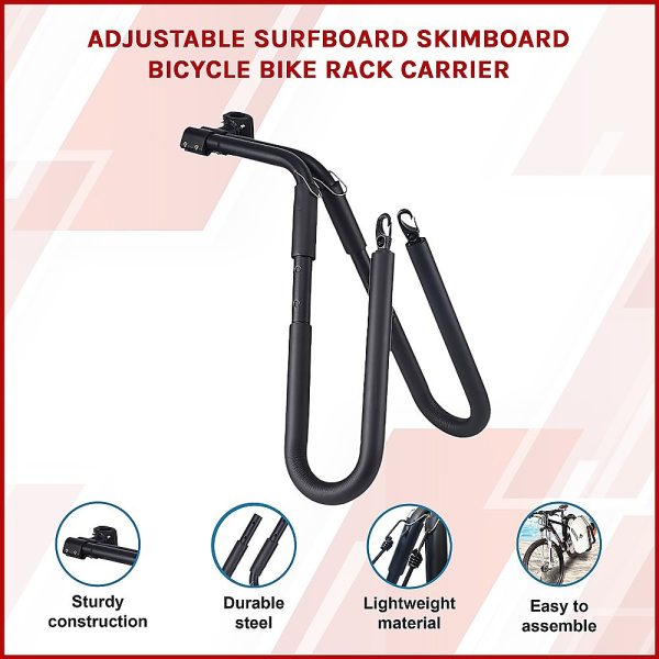 Adjustable Surfboard Skimboard Bicycle Bike Rack Carrier