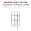 Modular Wire Storage Shelf Steel Shelving – 60x60x180 cm, Without wheel