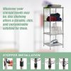 Modular Wire Storage Shelf Steel Shelving – 60x60x180 cm, Without wheel