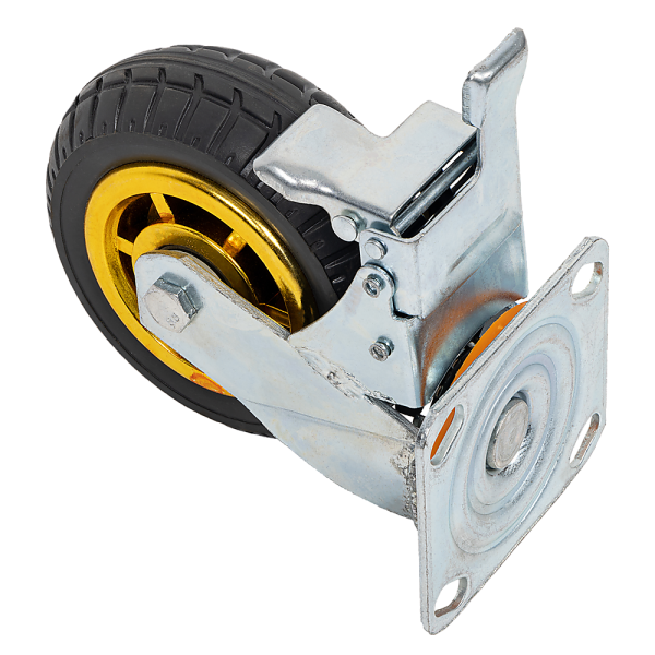 Castor Wheels 4 x 6″ 150mm Swivel Silent Caster 2 Brakes 800KG