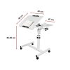 Laptop Desk Portable Mobile Computer Table Stand Adjustable Bed Study