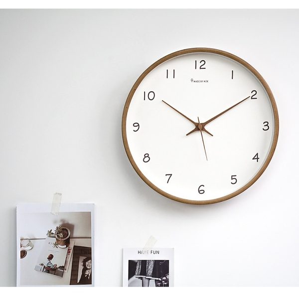 10″ Clock Wooden Modern Wall Art