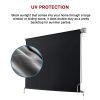 Retractable Straight Drop Roll Down Awning Garden Patio Screen 2.1X2.5M