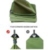 3x4M Army Heavy Duty Waterproof Canvas Tarp Tarpaulin Sun Blocked Dustproof