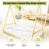 Kids Tent Montessori Toddler Floor Bed Wooden Bedframe