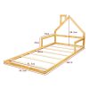 Montessori Wood Floor Bed House Frame for Kids and Toddlers