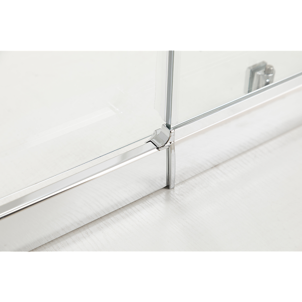 Adjustable 900x1200mm Double Sliding Door Glass Shower Screen in Chrome