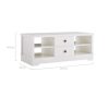 Margaux White Coastal Style Coffee Table with Drawers