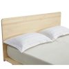 Bago Natural Solid Wood Bed Frame Bed Base with Headboard King Single