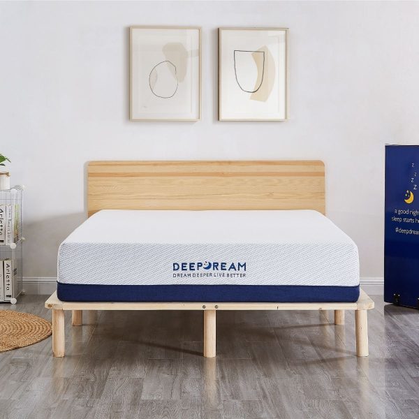 Plush Knitted Organic Cotton Memory Foam Mattress Double