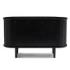 Tate Black Column Wooden Sideboard Table