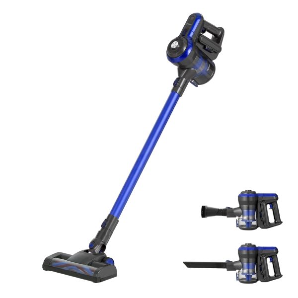 Handheld Vacuum Cleaner Cordless Handstick Stick 250W Brushless Motor – Blue and Grey