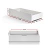 2x Storage Drawers Trundle for Single Wooden Bed Frame Base Timber – White