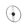 75cm Wall Clock Large No Numeral Round Black