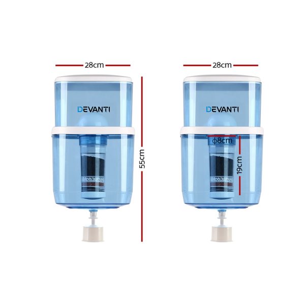 Devanti Water Cooler Dispenser 22L Filter Bottle