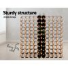 Timber Wine Rack Wooden Storage Wall Racks Holders Cellar Black – 110 Bottle Storage