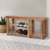 Bamboo Shoe Rack Bench