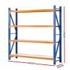 2Mx2M Garage Shelving Warehouse Rack Pallet Racking Storage Shelf Blue