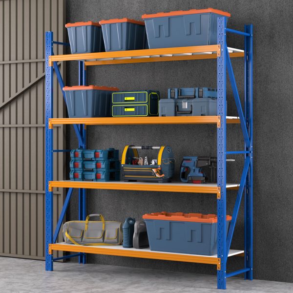 2.4Mx2M Garage Shelving Warehouse Rack Pallet Racking Storage Shelf Blue