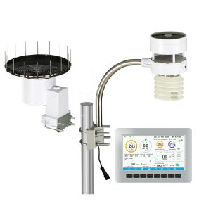 Weather Station Ultrasonic Anemometer Outdoor WiFi Rain Gauge Solar