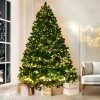 Jingle Jollys Christmas Tree Xmas Tree with LED Lights Warm White – 7ft – 3000 LED