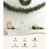 Jingle Jollys 2.4M Christmas Garland with Ornament Warm Lights Xmas Tree Decor