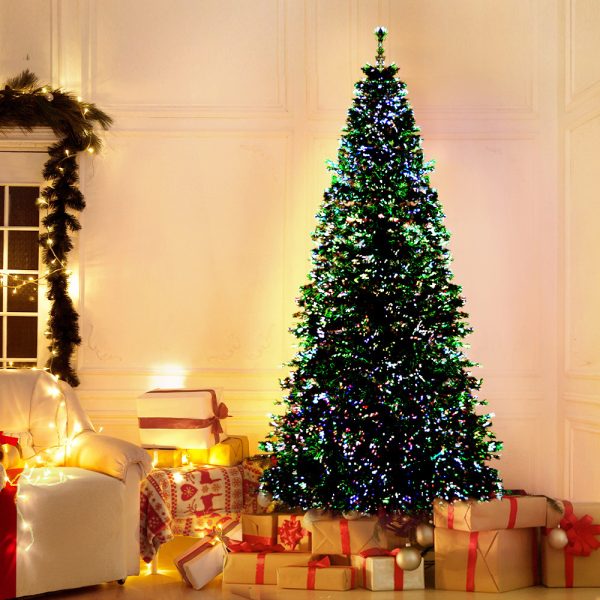 Jingle Jollys Christmas Tree 1.8M LED Xmas trees Optic Fibre Multi Colour