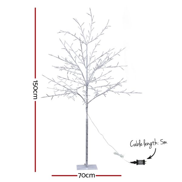 Jingle Jollys Christmas Tree LED Trees With Lights Warm White – 5ft – 304 LED