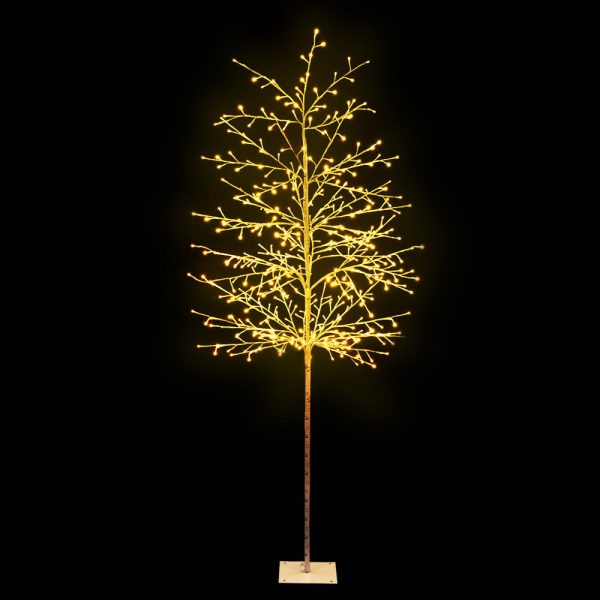 Solar Christmas Tree 2.1M 480 LED Trees With Lights Warm White