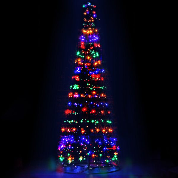 Solar Power Christmas Tree 3.6M 400 LED Xmas Trees 8 Light Modes