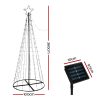 Solar Power Christmas Tree 3.6M 400 LED Xmas Trees 8 Light Modes