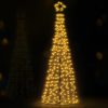 Solar Christmas Tree 3.6M LED Xmas Tree 8 Light Modes Warm White