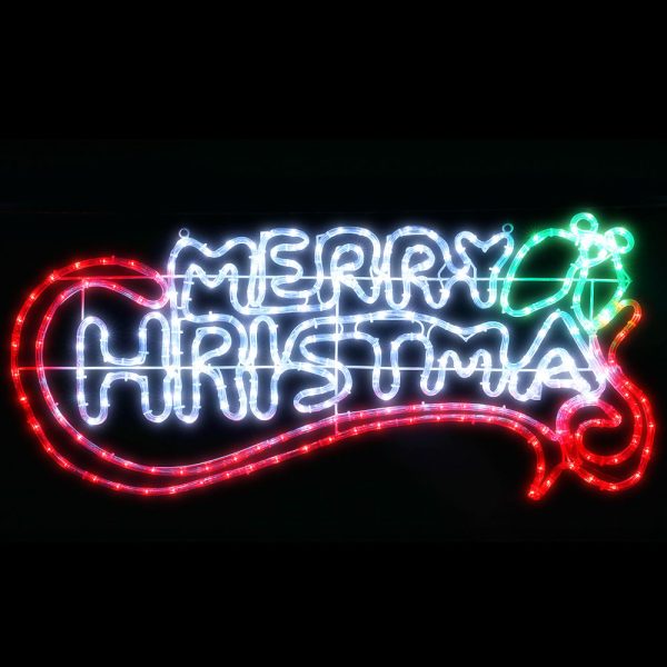 Christmas Lights 96cm Merry Christmas 288 LED Decorations