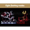 Christmas Lights Reindeer Sleigh 806 LED Decorations