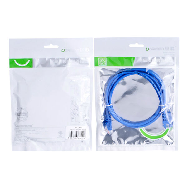 UGREEN Cat6 UTP blue color 26AWG CCA LAN Cable – 3M