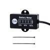 12 Volt LED Dual Battery Monitor Fuel Gauge Meter Digital % Percentage Switch