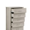 5 Chest Of Drawers Tallboy In White Oak