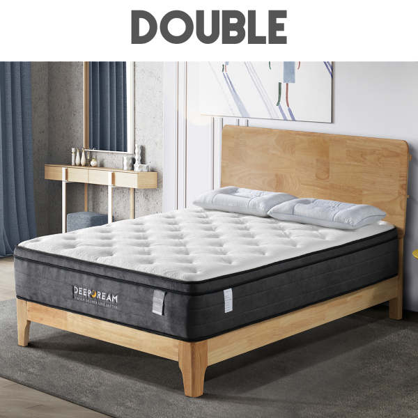 Eurotop Mattress 5 Zone Pocket Spring Latex Foam 34cm – Double