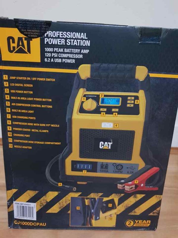 Cat  Professional Power Station & 1000 Peak Amp Jump Starter & Air Compressor