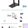 Simplecom NW628 AC1200 WiFi Dual Band USB3.0 Adapter with 2x 5dBi High Gain Antennas