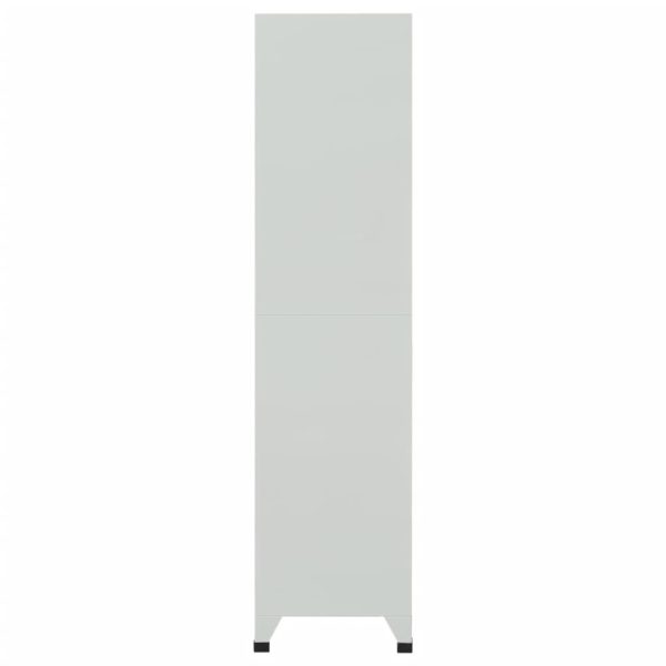 Locker Cabinet with Compartments Steel – Grey, With 6 Lockers