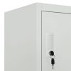 Locker Cabinet with Compartments Steel – Grey, With 6 Lockers