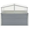 Greenhouse 100x100x85 cm Galvanised Steel – Grey