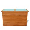 Garden Storage Box 126x72x72 cm Wood